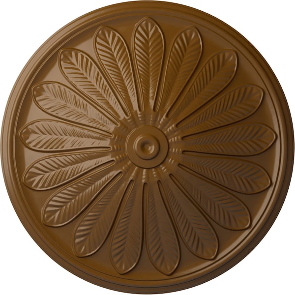 Ekena Millwork Brontes Ceiling Medallion (Fits Canopies up to 3 5/8"), 25 1/2"OD x 5 1/2"P, Smokey Topaz CM25BRSTF - main